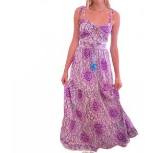 NEW BELL BY ALICIA BELL alexis maxi dress in pink hearts